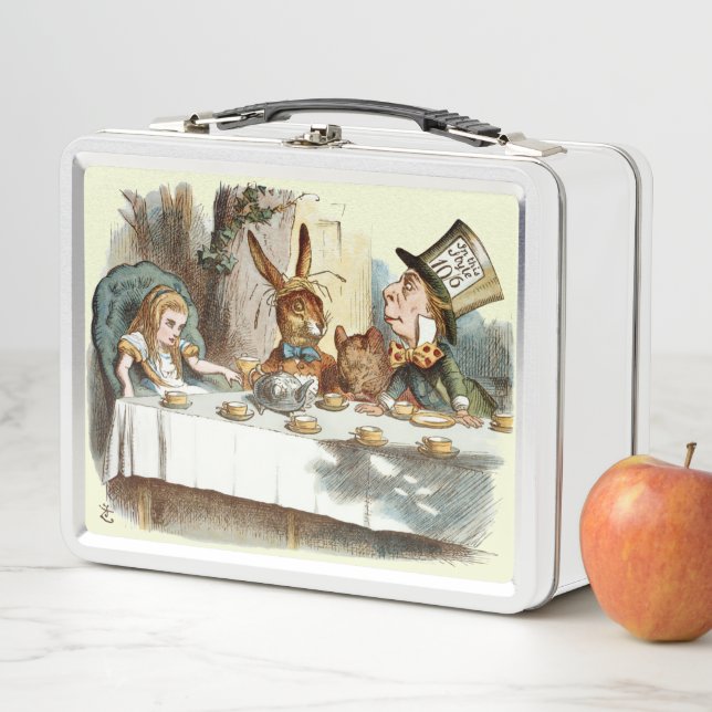 Alice in Wonderland Tea Party Metal Lunch Box (In Situ)