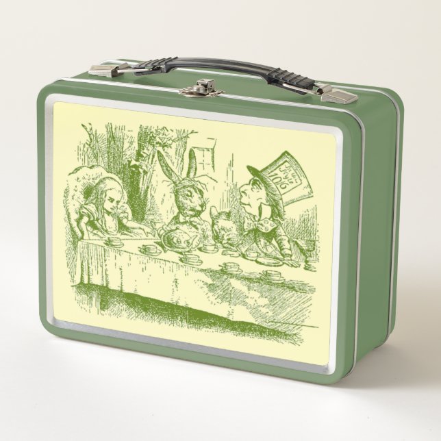 Alice in Wonderland Tea Party  Metal Lunch Box (Front)