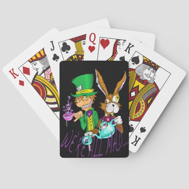 Alice In Wonderland Tea Party Playing Cards (Back)