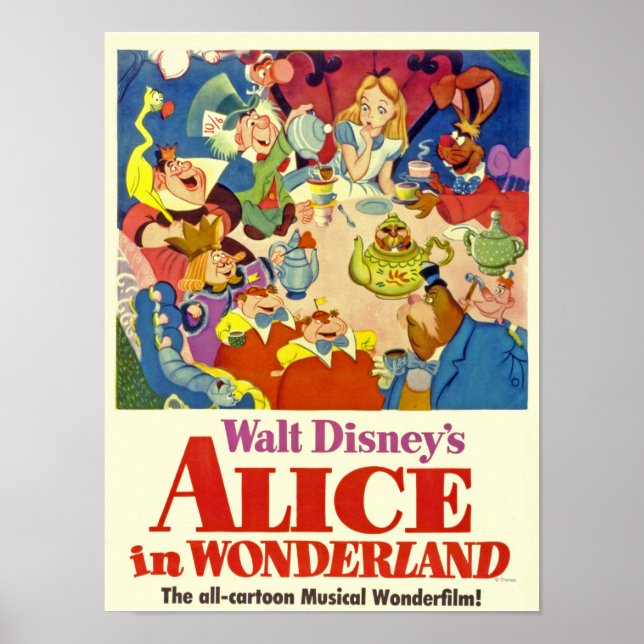 Alice In Wonderland Tea Party Poster (Front)