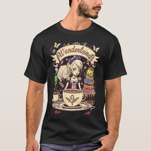 Alice in Wonderland  Teaparty T-Shirt (Front)