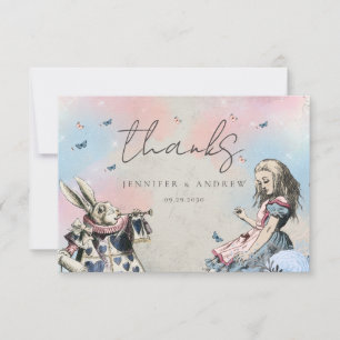 Alice in Wonderland Thank You Card