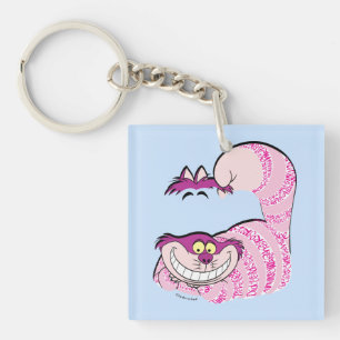 Alice In Wonderland   The Cheshire Cat in Text Keychain