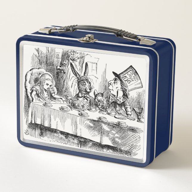 Alice in Wonderland - The Mad Hatter’s Tea Party Metal Lunch Box (Front)