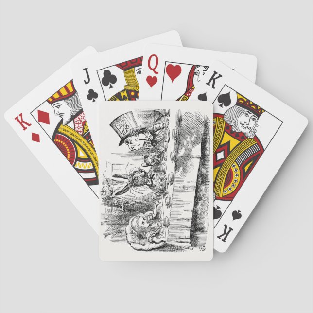 Alice in Wonderland - The Mad Hatter’s Tea Party Playing Cards (Back)
