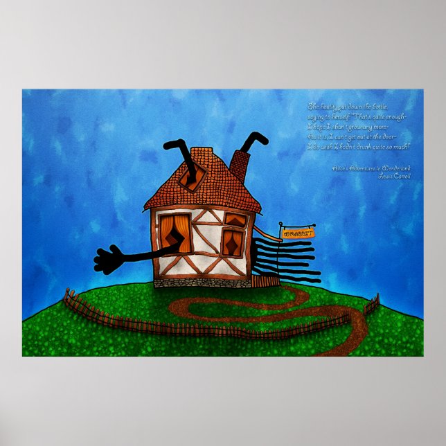 Alice in Wonderland - The Rabbit's House Poster (Front)