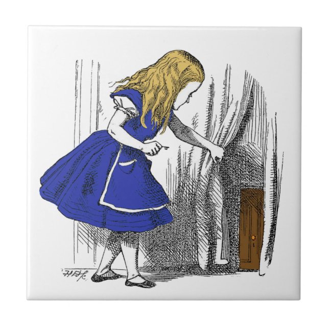 Alice in Wonderland - The Small Door Tile (Front)