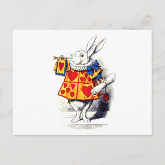 Alice in Wonderland The White Rabbit by Tenniel Postcard