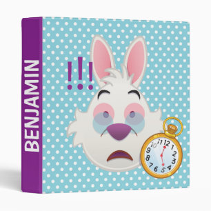 Alice In Wonderland    The White Rabbit Emoji Binder