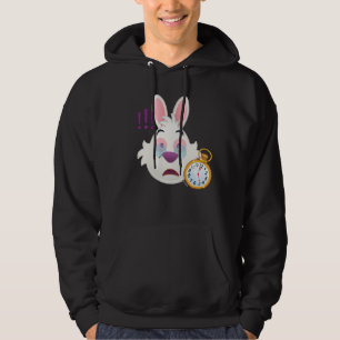 Alice In Wonderland    The White Rabbit Emoji Hoodie