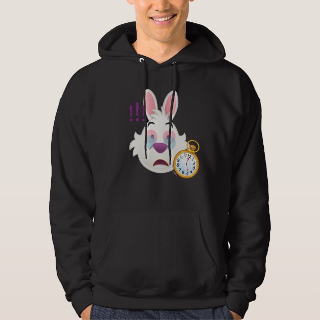 Alice In Wonderland  | The White Rabbit Emoji Hoodie (Front)