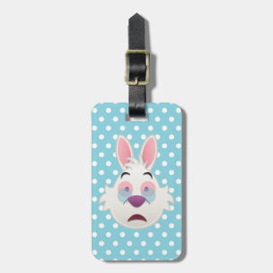 Alice In Wonderland The White Rabbit Emoji Luggage Tag