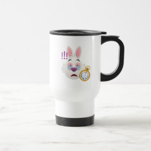 Alice In Wonderland The White Rabbit Emoji Travel Mug