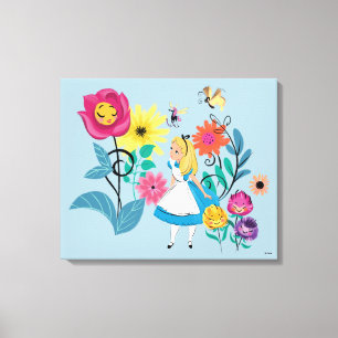 Alice in Wonderland The Wonderland Flowers Canvas Print