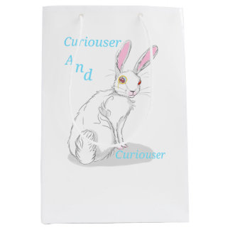 Alice in wonderland themed gift bag