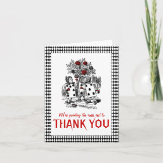 Alice in Wonderland Themed Thank You Card
