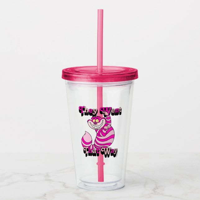 Alice In Wonderland | They Went That Way Acrylic Tumbler (Front)