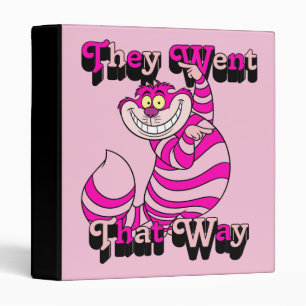 Alice In Wonderland   They Went That Way Binder