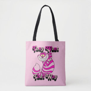 Alice In Wonderland They Went That Way Tote Bag
