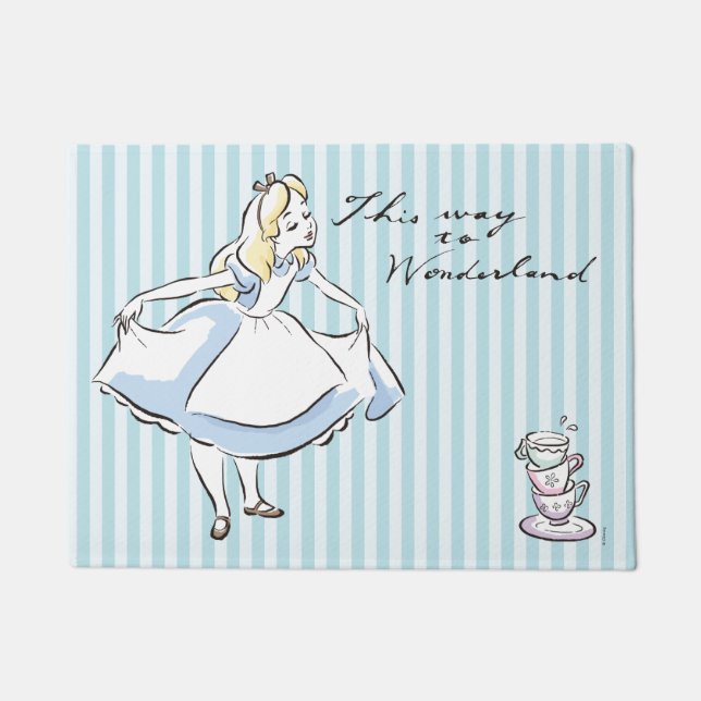 Alice in Wonderland | This Way to Wonderland Doormat (Front)