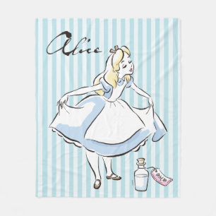 Alice in Wonderland   This Way to Wonderland Fleece Blanket