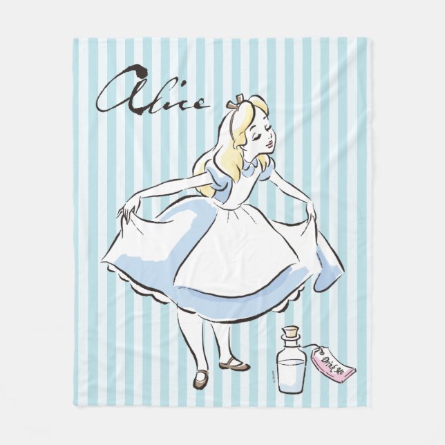 Alice in Wonderland | This Way to Wonderland Fleece Blanket (Front)