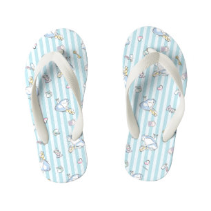 Alice in Wonderland This Way to Wonderland Kid's Flip Flops