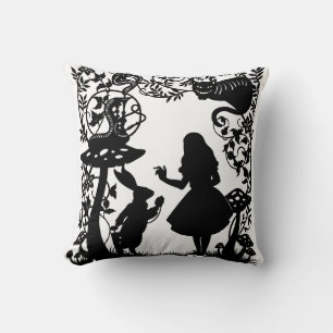 Alice in Wonderland Throw Pillow