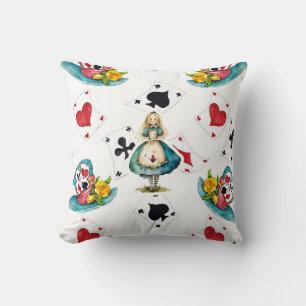 Alice in Wonderland Throw Pillow