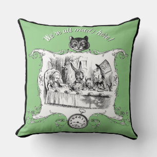 Alice in Wonderland Throw Pillow