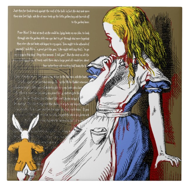 Alice in Wonderland Tile (Front)