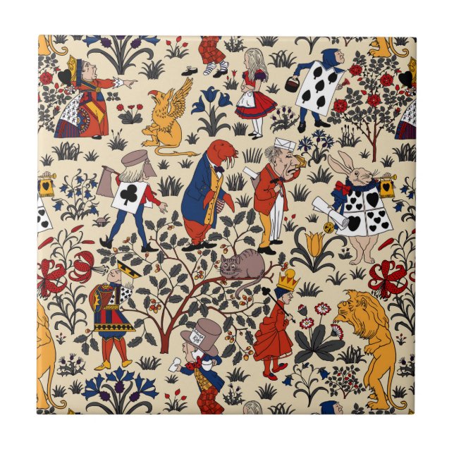 Alice in Wonderland Tile (Front)