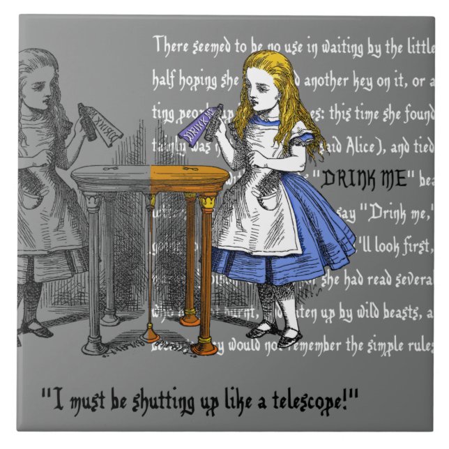 Alice in Wonderland Tile (Front)