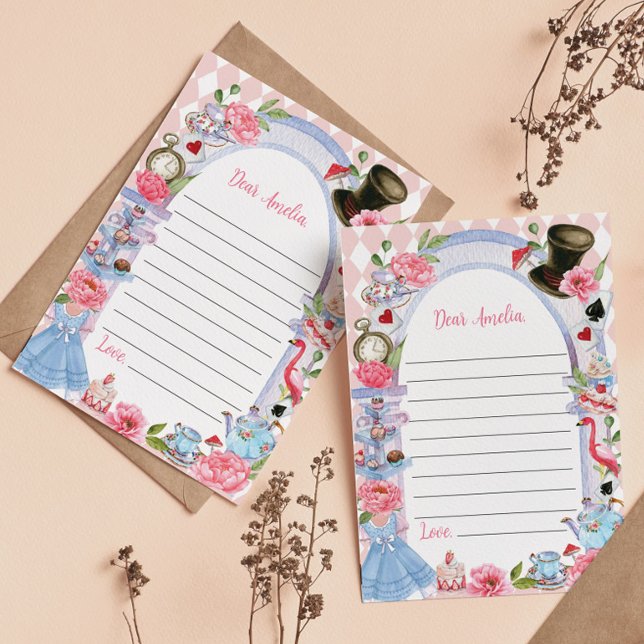 Alice in Wonderland Time Capsule Note Card (Creator Uploaded)