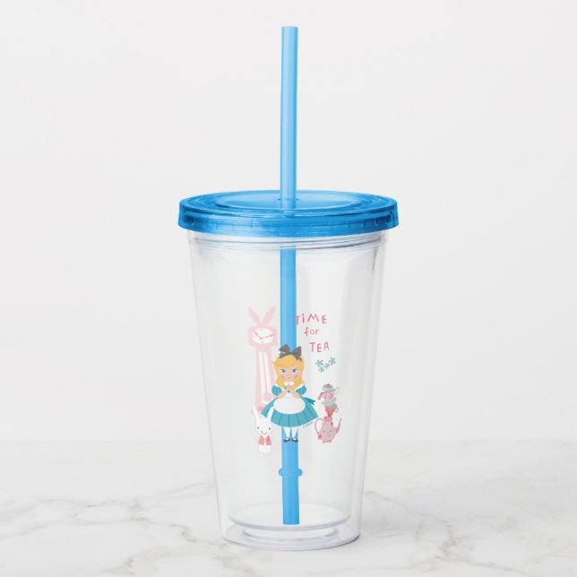 Alice In Wonderland | Time For Tea Acrylic Tumbler (Front)