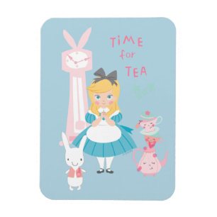 Alice In Wonderland   Time For Tea Magnet