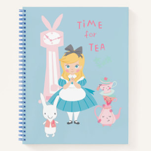 Alice In Wonderland   Time For Tea Notebook