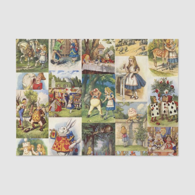 alice in wonderland tissue paper (Front)