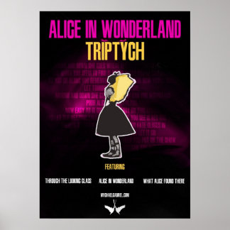 "Alice In Wonderland: Triptych" Poster