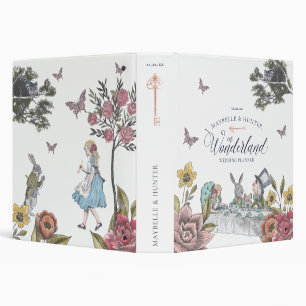 Alice In Wonderland Vintage Chic Wedding Planner Binder