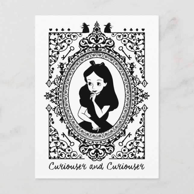 Alice in Wonderland | Vintage Christmas Holiday Postcard (Front)