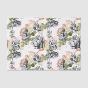 Alice in Wonderland Vintage Roses Tissue Paper
