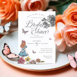 Alice In Wonderland Vintage Story Bridal Shower Invitation<br><div class="desc">Invite your guests to your very important date with our beautifully designed vintage Alice in Wonderland-themed bridal shower invitation. Perfect for an Alice in Wonderland-themed bridal shower party. The design features a mix of our own hand-drawn original florals and artwork. We've meticulously restored the iconic Alice in Wonderland vintage illustrations...</div>