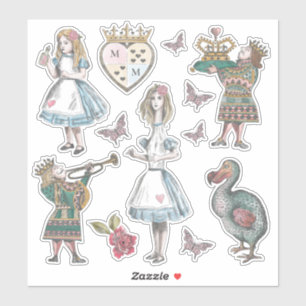 Alice In Wonderland Vintage Storybook Characters