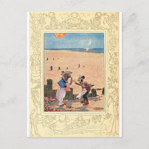 Alice in Wonderland, Walrus and Carpenter Postcard