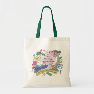 Alice In Wonderland   Watercolor Alice & Cheshire Tote Bag