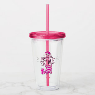 Alice In Wonderland   Wear A Smile Acrylic Tumbler