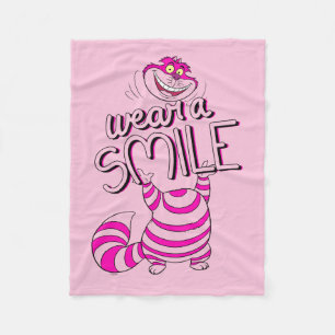 Alice In Wonderland   Wear A Smile Fleece Blanket