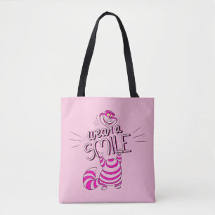 Alice In Wonderland Wear A Smile Tote Bag