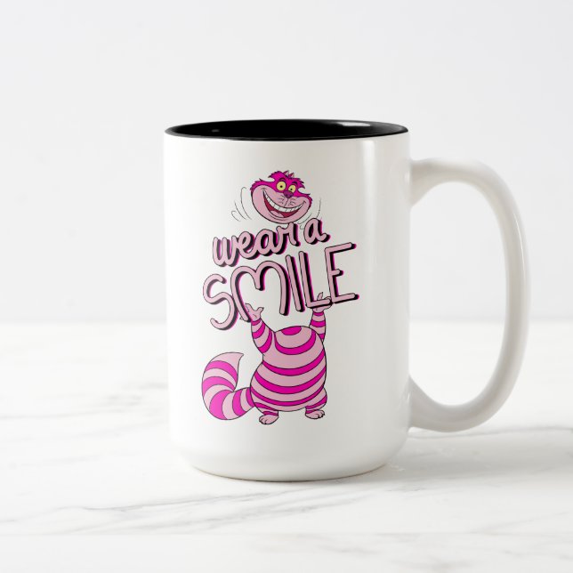 Alice In Wonderland | Wear A Smile Two-Tone Coffee Mug (Right)